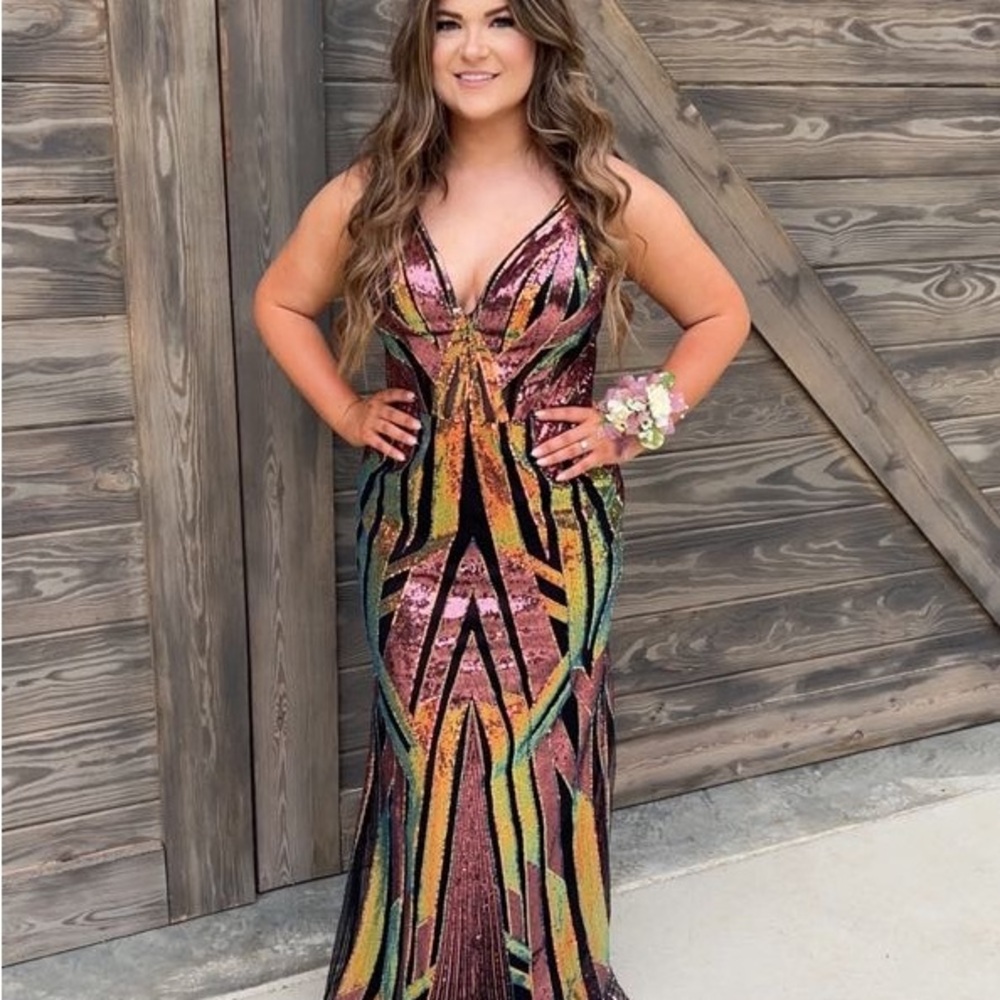 Jovani Sequin Evening Gown